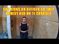 19-Year-Old Kicks a Cop and Is Arrested on 11 Charges