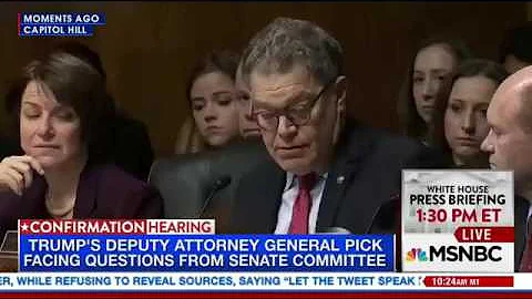 It's disturbing Al Franken DESTROYS Donald Trump and Jeff Sessions LIES