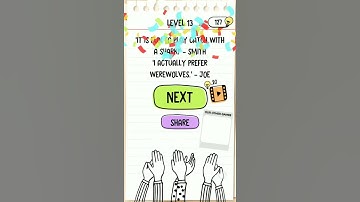 Brain Test 2 : Tricky Stories - Smith and Joe - Part 1 - Level 13 Solution