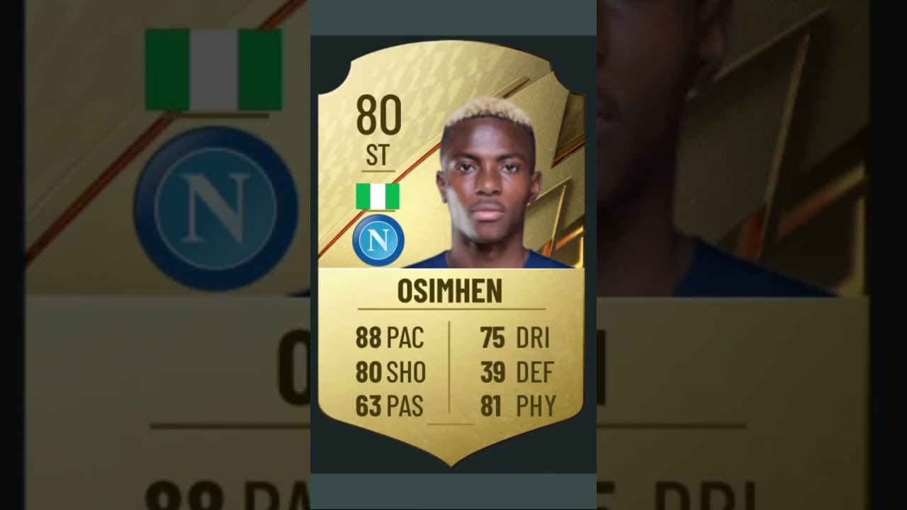 OSIMHEN RATINGS FROM FIFA 18 - FC 25 