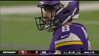 Rigged NFL Kirk Cousins Intentional Grounding San Francisco 49ers Vs Minnesota Vikings Highlights