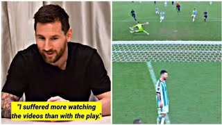Messi's reaction to Emiliano Martínez's historic save in the 2022 world cup final