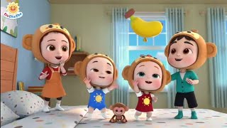 Five little monkeys jumping on the bed | play safe song + More Nursery Rhymes and Baby songs