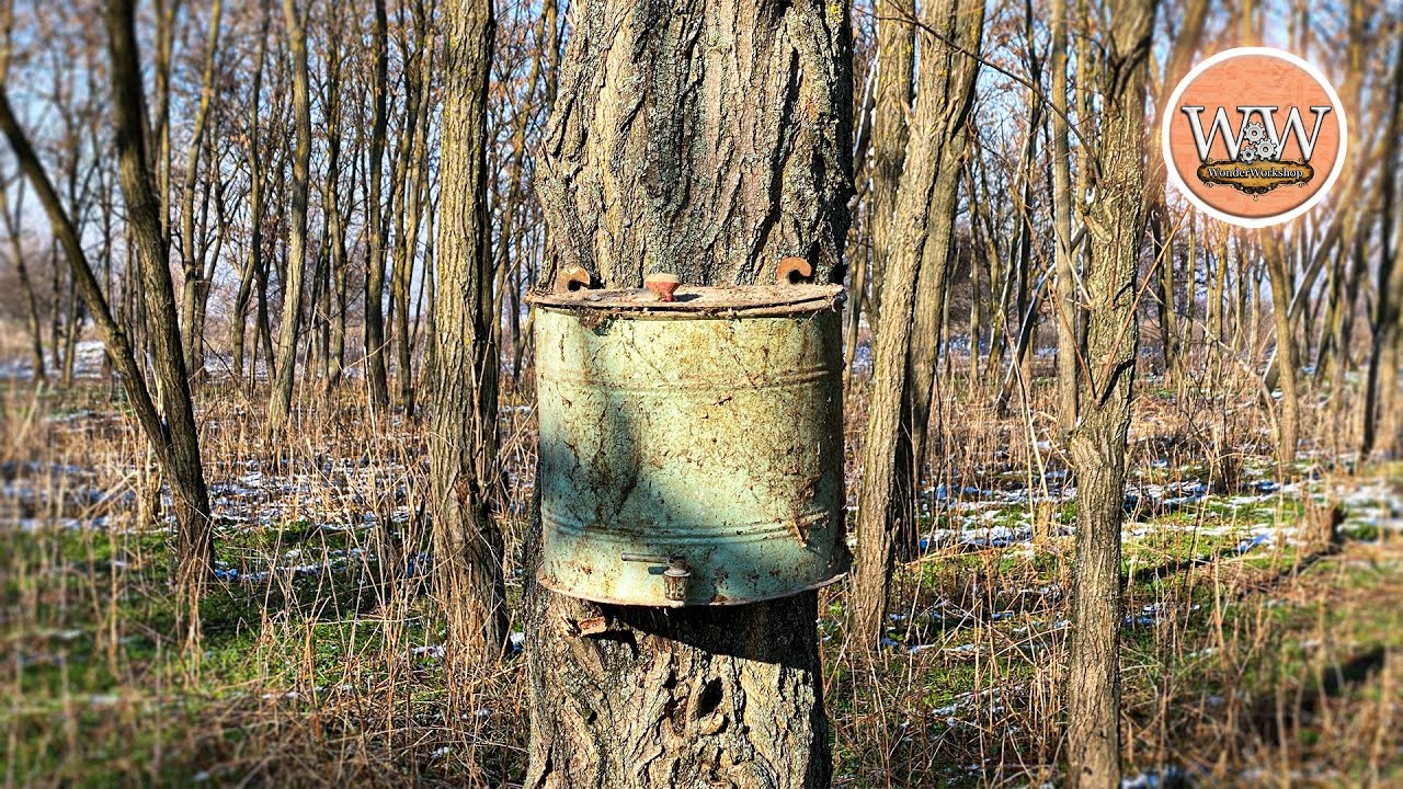 Old Small Galvanized Water Tank - Full Restoration