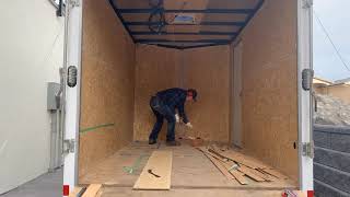 Enclosed Cargo Trailer Wall Removal