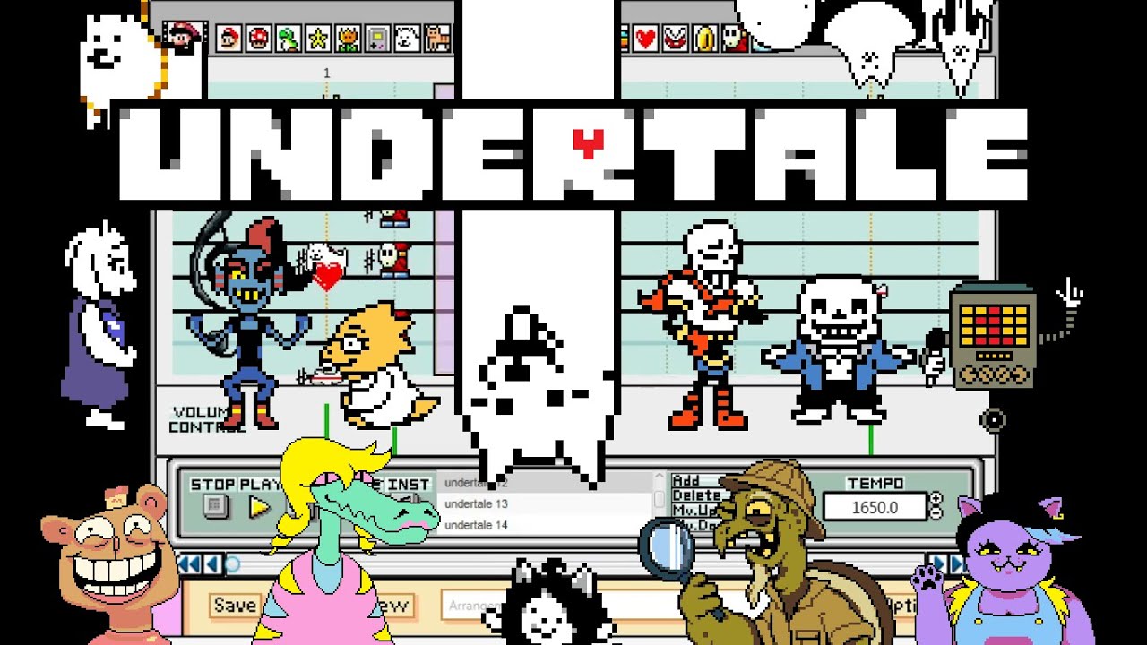 Undertale - Toby Fox - JawnGG Mario Paint Cover