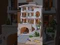 I build beautiful design 4_story villa mini house |build 4_story house #minihouse #ministory