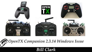OpenTX Companion 2.3.14 issue with Windows (October 2021)