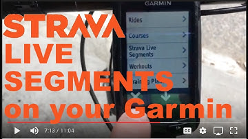 How to setup and use Strava Live Segments on a Garmin Edge Bike Computer