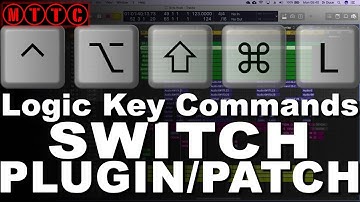 Logic Pro X Key Commands: Switch Plug-ins