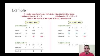 Celebrity Mass balance in Arabic | 38 | Intro to MB for reactive systems - Yield and selectivity Wealth