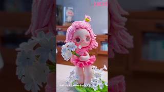 DIY Chibi Doll: How to Sculpt a Cute Pink Fantasy Character 🧚♀️💕#diy #song #shorts #clay #chibiart