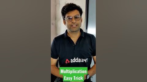 Maths Multiplication Easy Trick #adda247