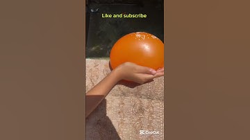 Will a big balloon explode if it rolls dowm from height #asmr #balloon #shorts #colors