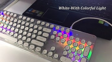 LED Backlit Typewriter Keyboard unboxing and review| USB Games Keyboard with Colorful LED Backlit
