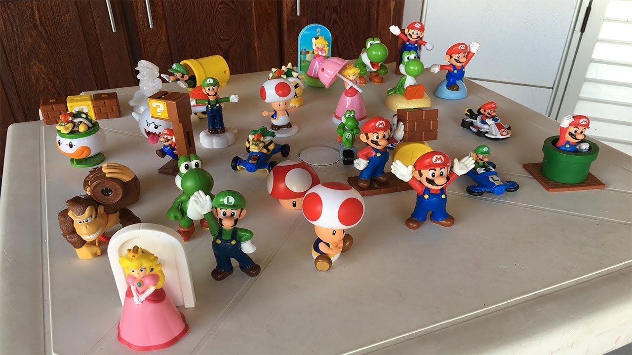TODAS AS COLEÇÕES COMPLETAS DO SUPER MARIO DO MC LANCHE FELIZ! (31 BRINQUEDOS)