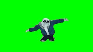 Sans From Undertale Default Dance Green Screen
