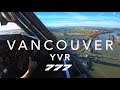 VANCOUVER | BOEING 777 LANDING 4K 60P