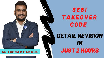 Takeover Code | SEBI (SAST) Reg. 2011 | Must Watch