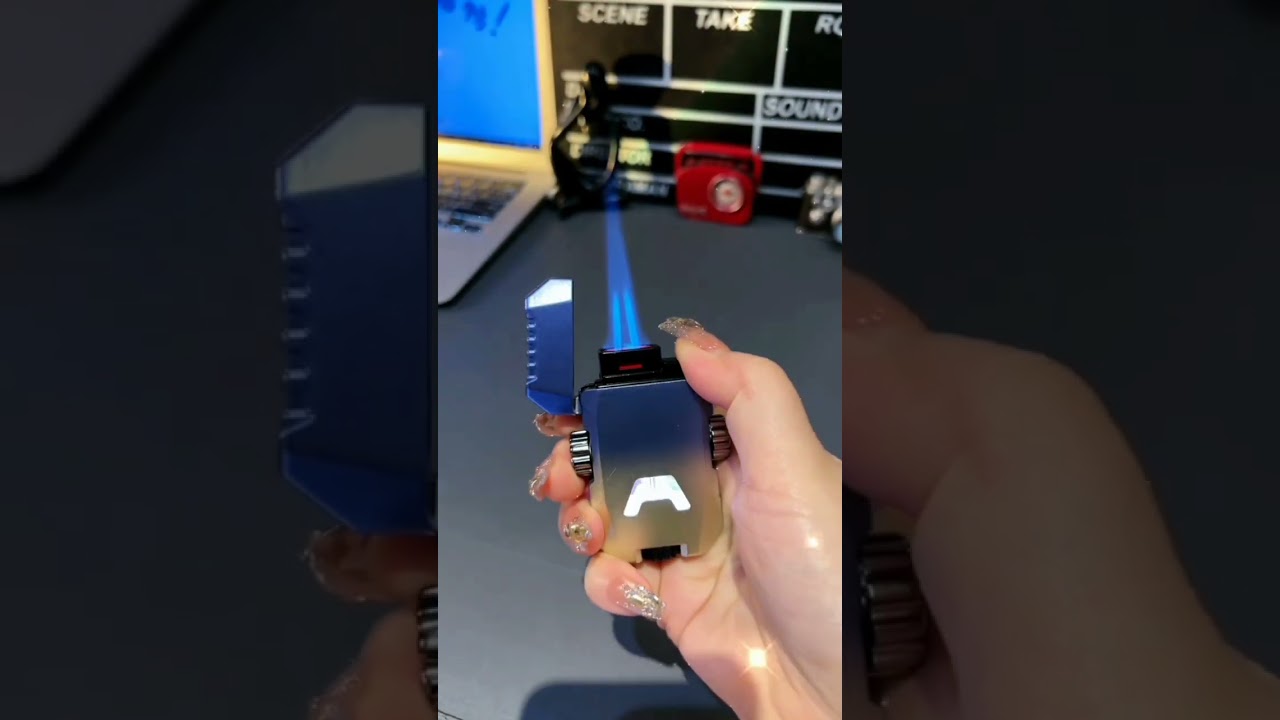 Mechanical Wind Mecha Cool Gyro Rotating Double Flame 