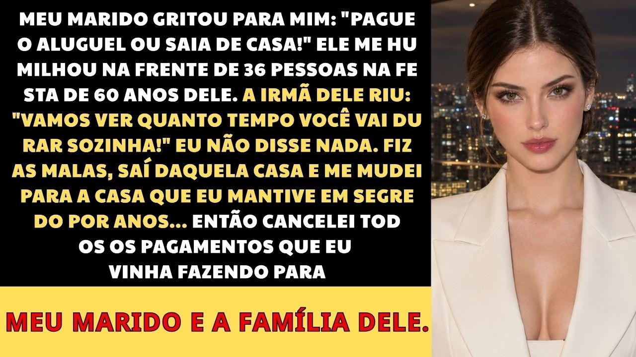 Valério ainda segurava a faca do bolo quando apontou para mim e gritou: “Paga o aluguel ou sai!” Havia 36 pessoas na sala. Todas ficaram em silêncio. Era o sexagésimo aniversário dele. Eu tinha...
