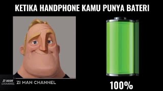 Ketika Handphone Kamu Punya Bateri. Mr Incredible Becoming Uncanny Meme. Versi Malaysia.