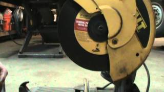 running a dewalt chop saw with a router controller