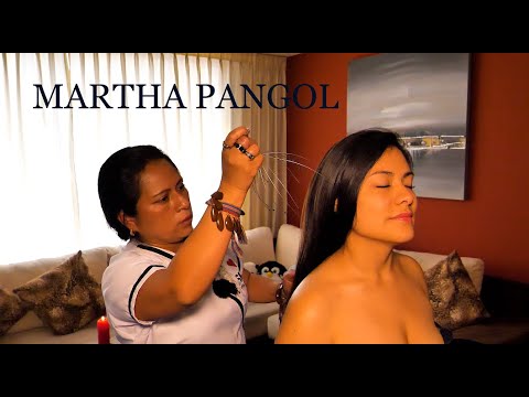 ASMR Body Massage & Realistic Hair Brushing. Head, Feet Massage. Martha Pangol