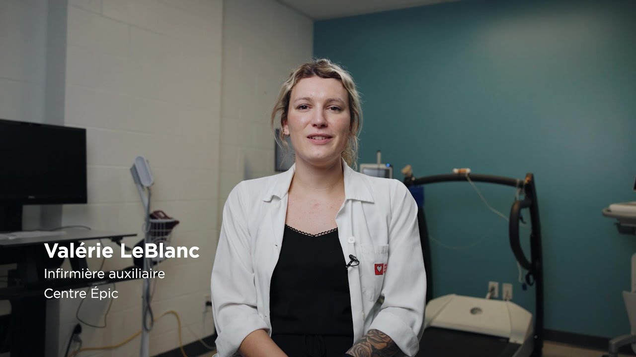 Valérie Leblanc, infirmière auxiliaire au centre ÉPIC de l'Institut de cardiologie de Montréal