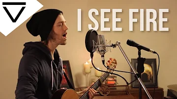 "I See Fire" Ed Sheeran (Acoustic Loop Pedal Cover) with Tabs and Lyrics!!!!!!