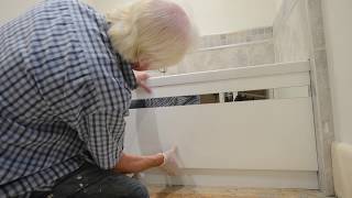 Bath Panel fitting  the DIY way to fit an MDF front panel