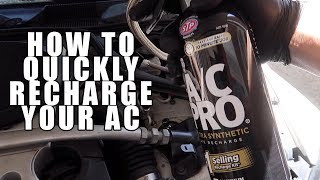 how to recharge your ac system with ac pro