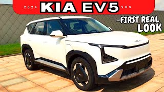 1st Real Look of NEW Kia Ev SUV: production ready 2024 KIA EV5