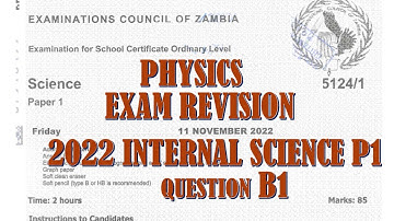 2022 SCIENCE PAPER 1 QUESTION B1 #physics #exampreparationtips  #gcse  #education