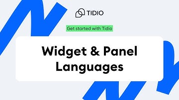 Chatbot & Dashboard Languages I Multilingual Customer Service | Tidio Onboarding