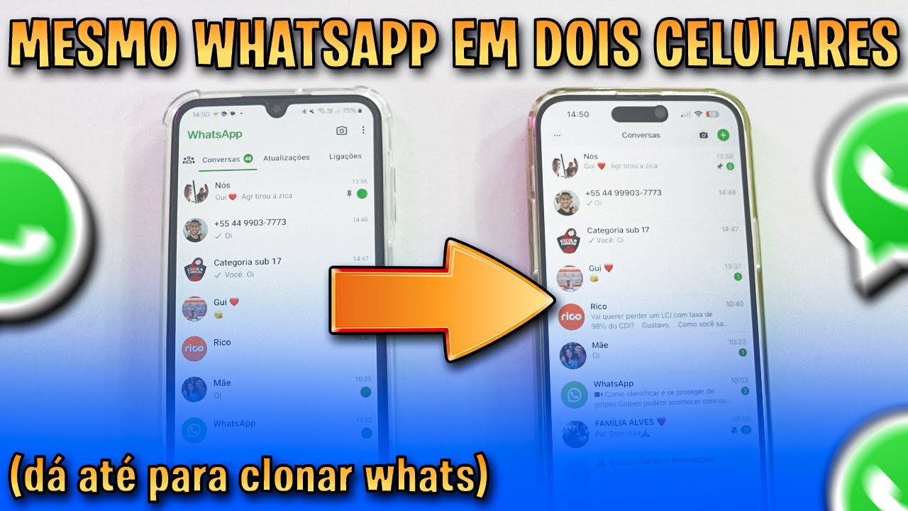 COMO USAR o MESMO WHATSAPP em DOIS CELULARES ao MESMO TEMPO! Guia Fácil ...