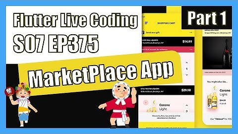 [Flutter] Flutter Live Coding EP375 (Marketplace App  Part 1)