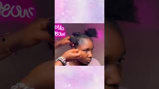 Beautiful 4c natural hair transformation 🦋🩵