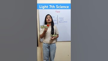 Difference  between Mirror and Lens - Class 7 Science Light NCERT #class7 #science