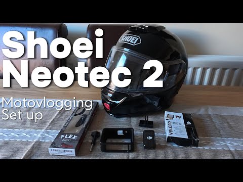 shoei neotec 2 camera Shoei Neotec 2 Wireless Motovlogging Set Up with DJI Action 5 Pro