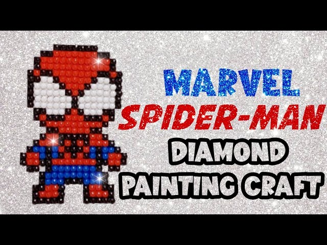 Sparkling Spider-Man Masterpiece with Diamond Painting Stickers! #marvel # spiderman #diamondpainting 
