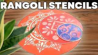 How to use rangoli stencils