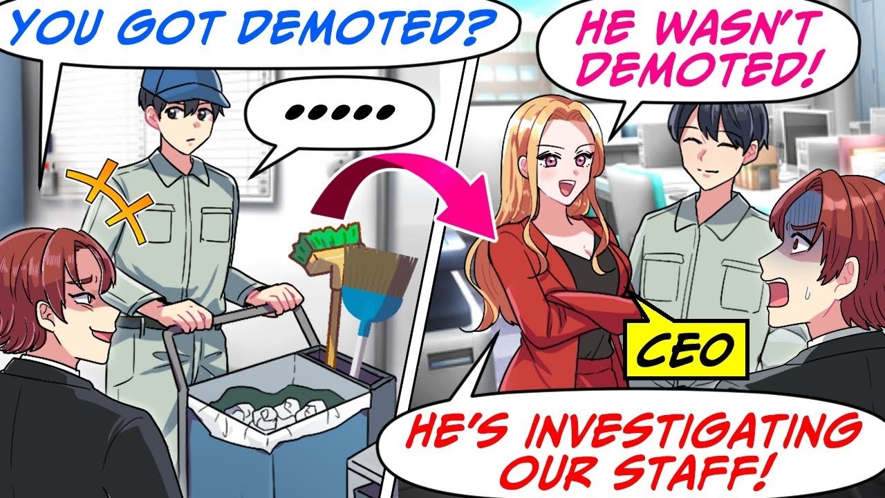 I Worked for the Parent Company, But Now I'm a Janitor! This Dept. Head Disses Me…[RomCom Manga Dub]