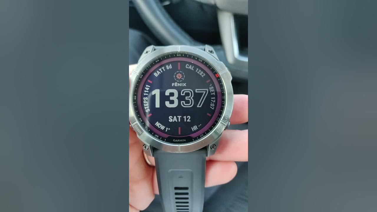 Garmin Fenix 7 Automatic Backlight YouTube