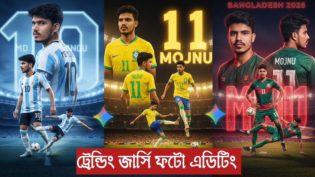 Trending Football Jersey Ai Photo Editing | New Trending Ai Photo Editing |  Gemini Football Player