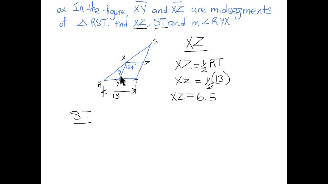 Triangle Midsegment Theorem - YouTube