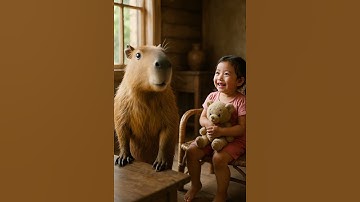 Cách Capybara dỗ em nín khóc ! #capybara #funny #cute #shorts #fyp