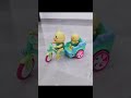 Toy miracland duck tricycle lovely cartoon duckling toy electric tricycle toy mother  baby duck car