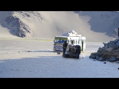 Water crossing on Road from Pangong Tso to Tso Moriri