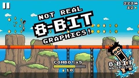8 BIT WATERSLIDE -By Ancient Games DS - Compatible with iPhone, iPad, and iPod touch.
